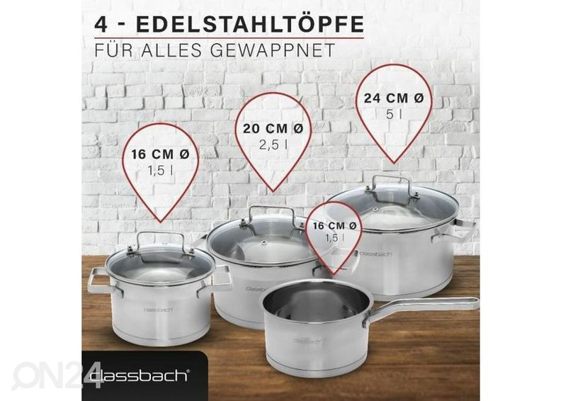 Potikomplekt Classbach CKTS4016 suurendatud