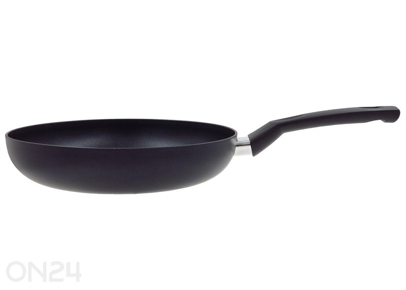 Praepann Black Ceramic Ø 24 cm + pannikaitse, klaasist kaanega, keraamiline ja induktsioon suurendatud