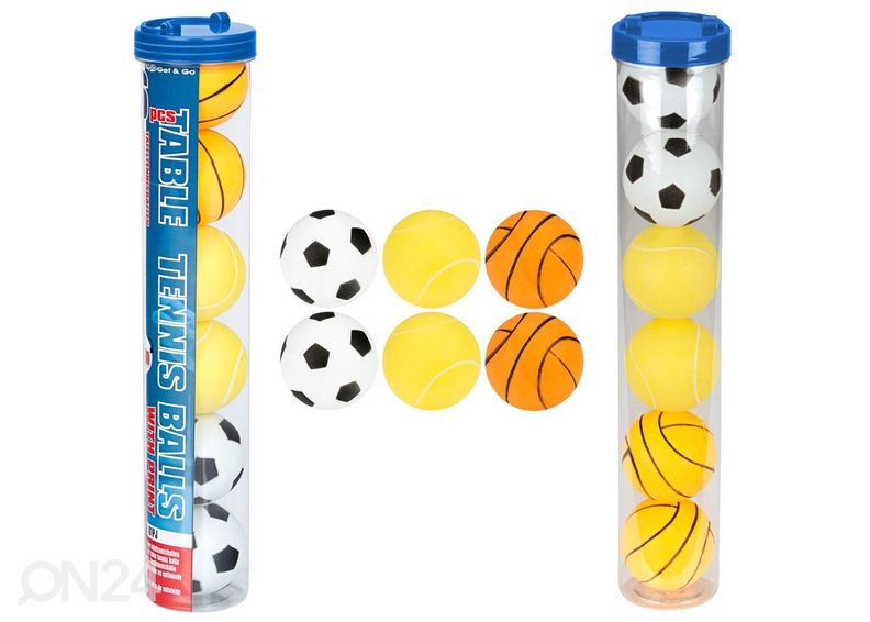 Prinditud Lauatennise Pallid Tuubis. Get & Go suurendatud