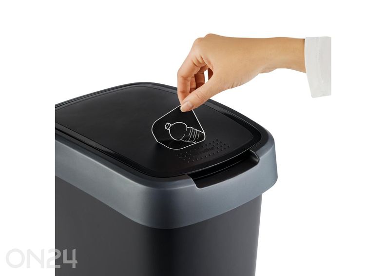 Prügikast liikuva kaanega TWIST 25L suurendatud