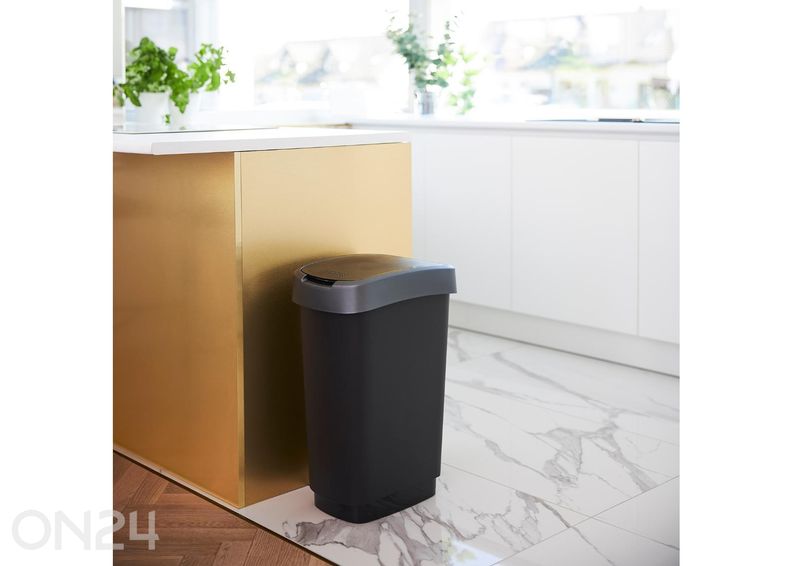 Prügikast liikuva kaanega TWIST 50L suurendatud