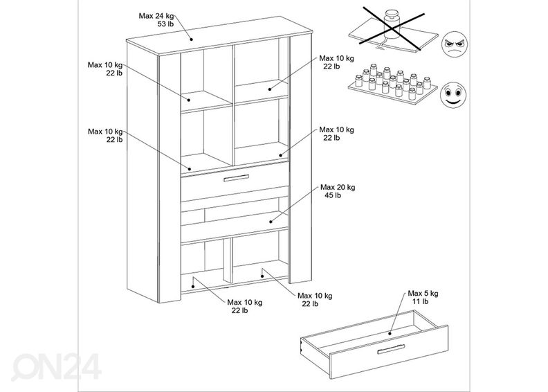 Puhvetkapp Helma 110 cm suurendatud
