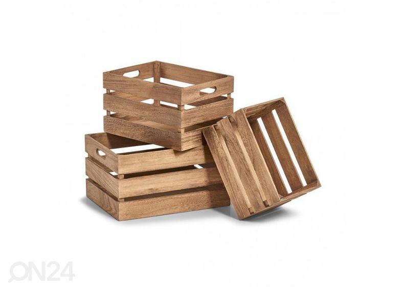 Puidust hoiukast Vintage suurendatud