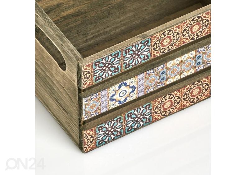 Puidust kast Mosaic suurendatud