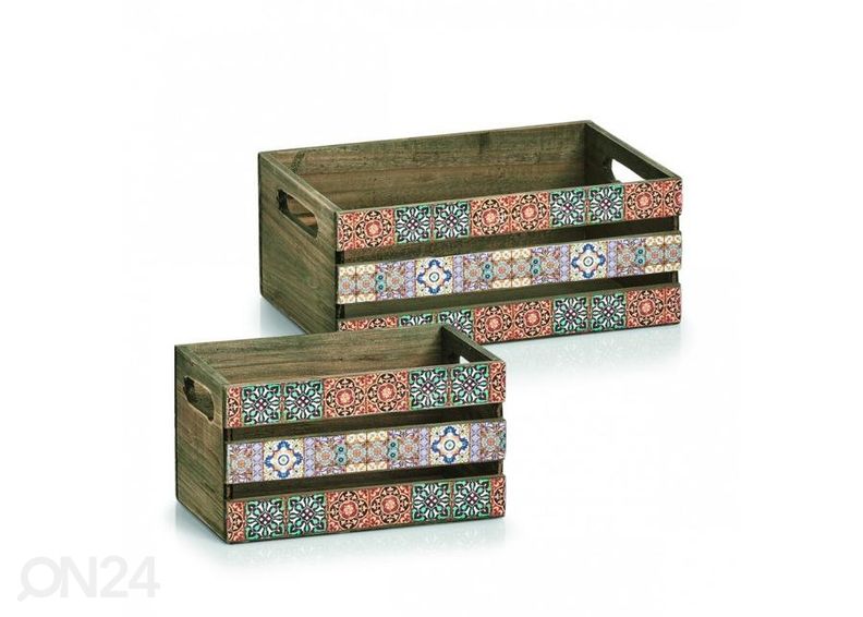 Puidust kast Mosaic suurendatud