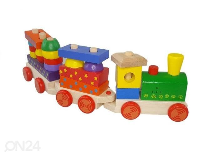 Puidust klotsirong heliefektidega Gerardo's Toys suurendatud