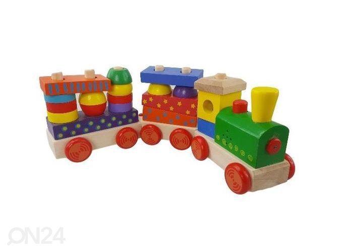 Puidust klotsirong heliefektidega Gerardo's Toys suurendatud