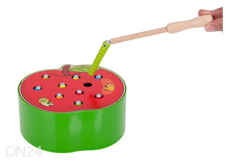 Puidust mäng Õunaussid suurendatud