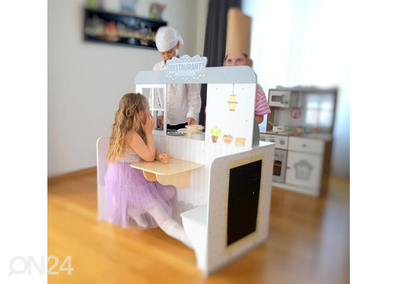 Puidust mänguköök 2in1 Gerardo's Toys suurendatud