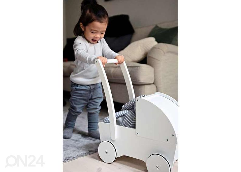 Puidust nukuvanker, valge suurendatud