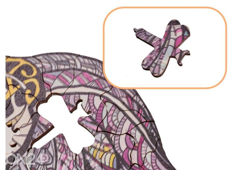 Puidust pusle Elevant 27x29 cm suurendatud