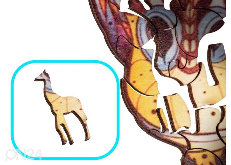 Puidust pusle Kaelkirjak 20x25 cm suurendatud