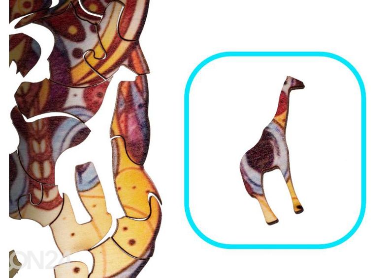 Puidust pusle Kaelkirjak 20x25 cm suurendatud