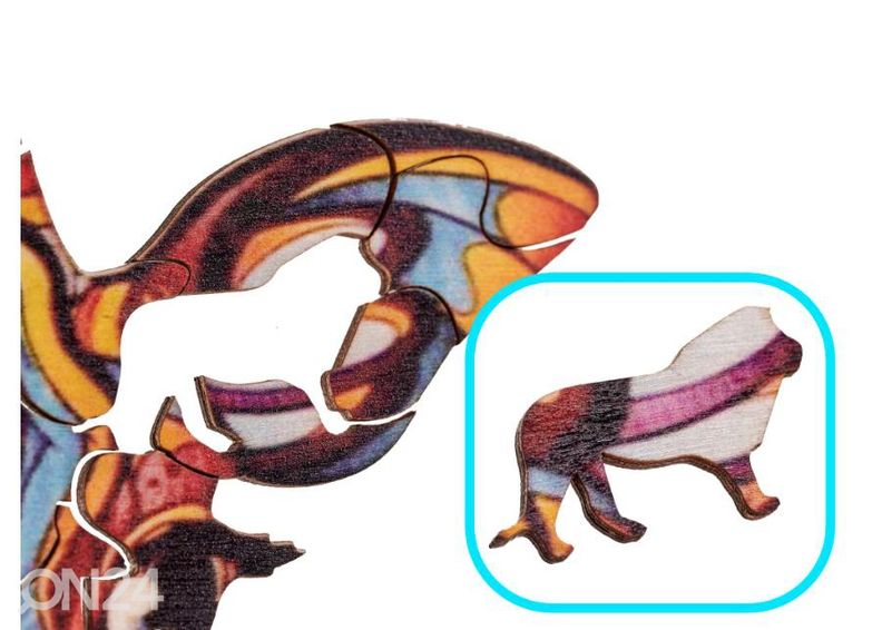 Puidust pusle Kaelkirjak 20x25 cm suurendatud