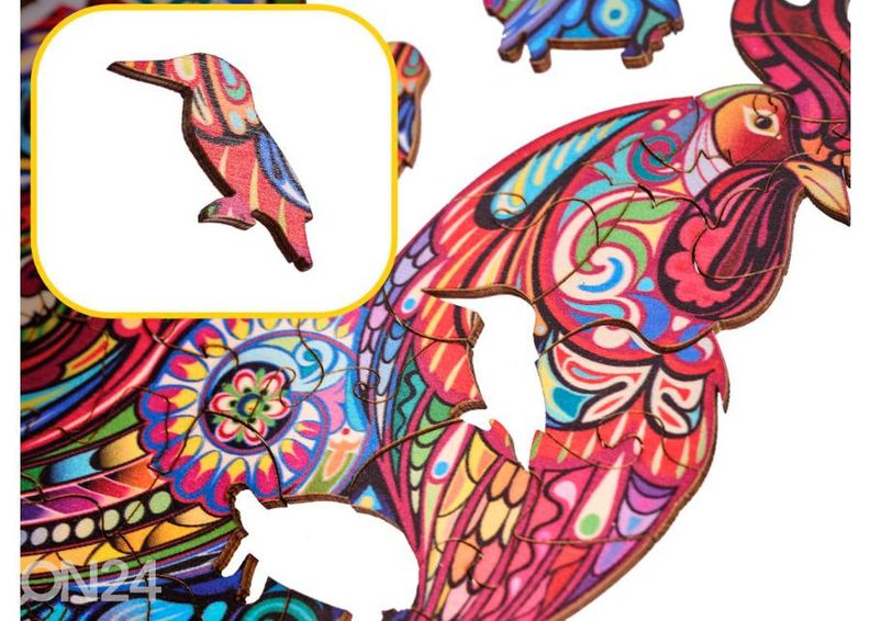 Puidust pusle Kukk 29x41 cm suurendatud