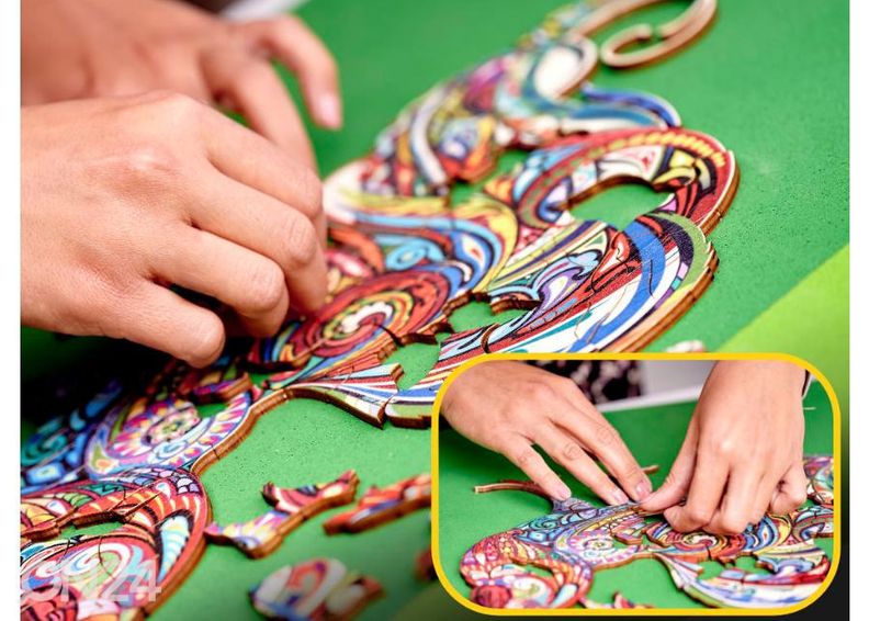 Puidust pusle Kukk 29x41 cm suurendatud