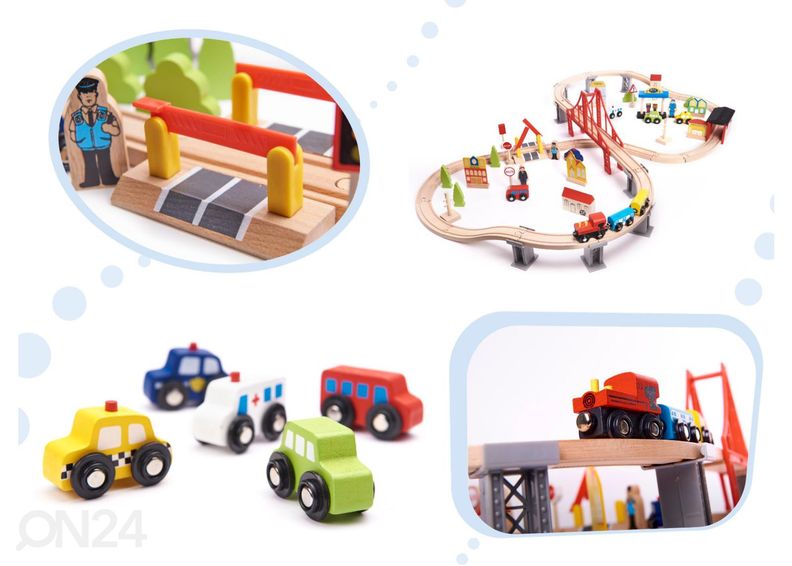 Puidust rongirada ja tarvikud suurendatud