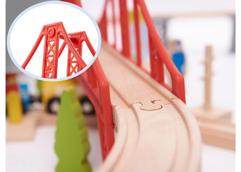 Puidust rongirada ja tarvikud suurendatud