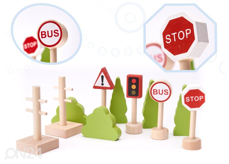 Puidust rongirada ja tarvikud suurendatud