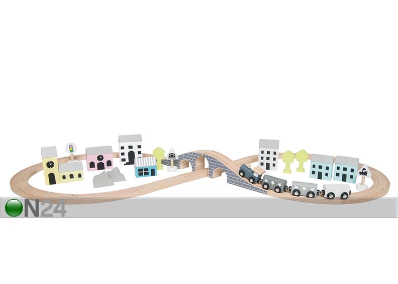 Puidust rongiraja komplekt suurendatud