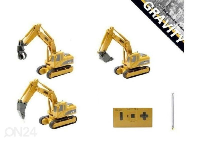 Puldiga mini ekskavaator 1:64 suurendatud