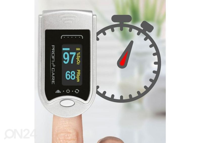 Pulssoksümeeter ProfiCare PCPO3104 suurendatud