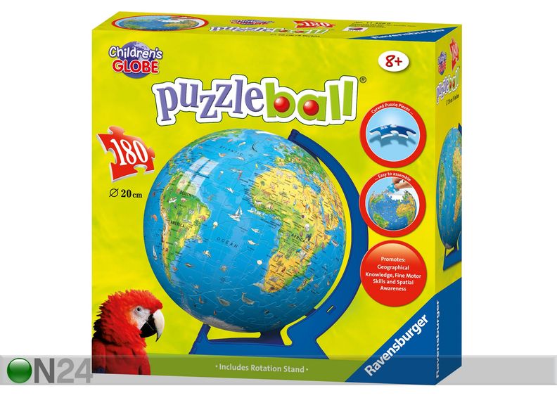 Puslepall Laste gloobus 180 tk suurendatud
