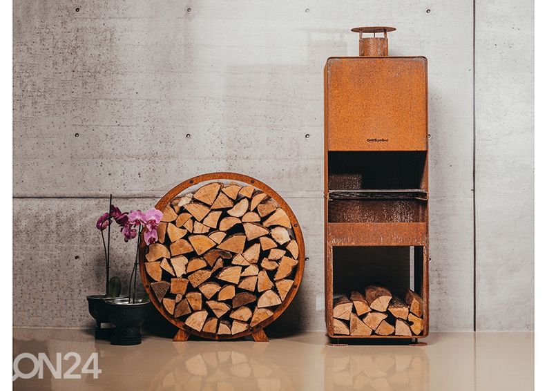 Puuderiiul Cor-Ten terasest Bern, Ø 72 cm suurendatud