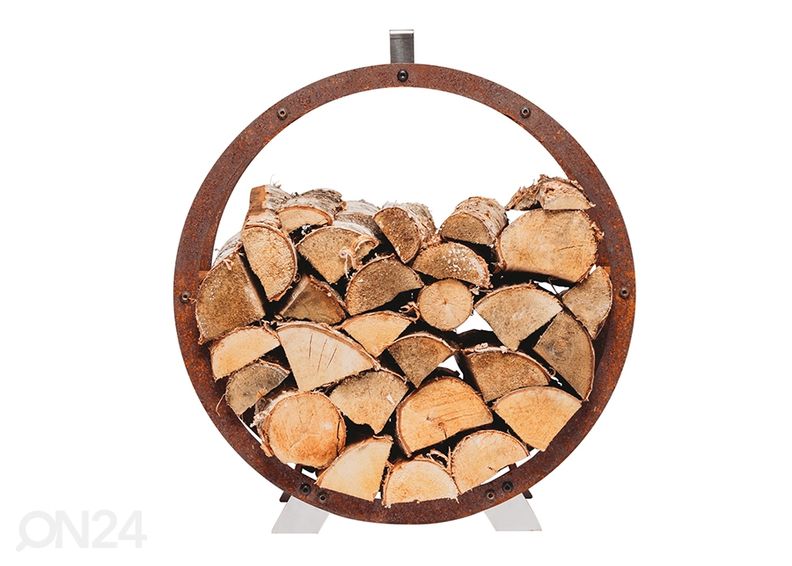 Puukorv Cor-Ten terasest Hugo, Ø 58 cm suurendatud