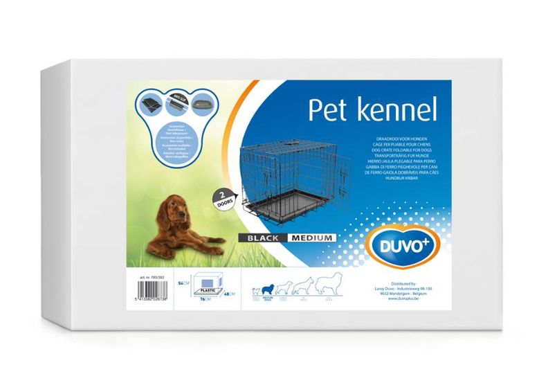 Puur 2 ukse ja plastikalusega m / 76x48x54cm must Duvo+ suurendatud