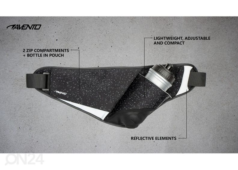 Puusakott jooksmiseks koos pudeliega Avento suurendatud