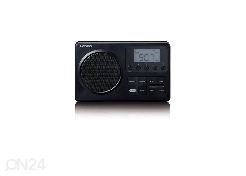 Raadio Lenco MPR035BK, must suurendatud