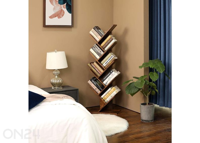 Raamaturiiul 141,5 cm, pruun suurendatud