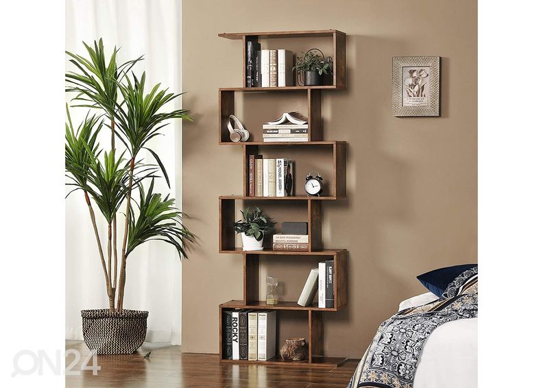 Raamaturiiul 190 cm, pruun/must suurendatud