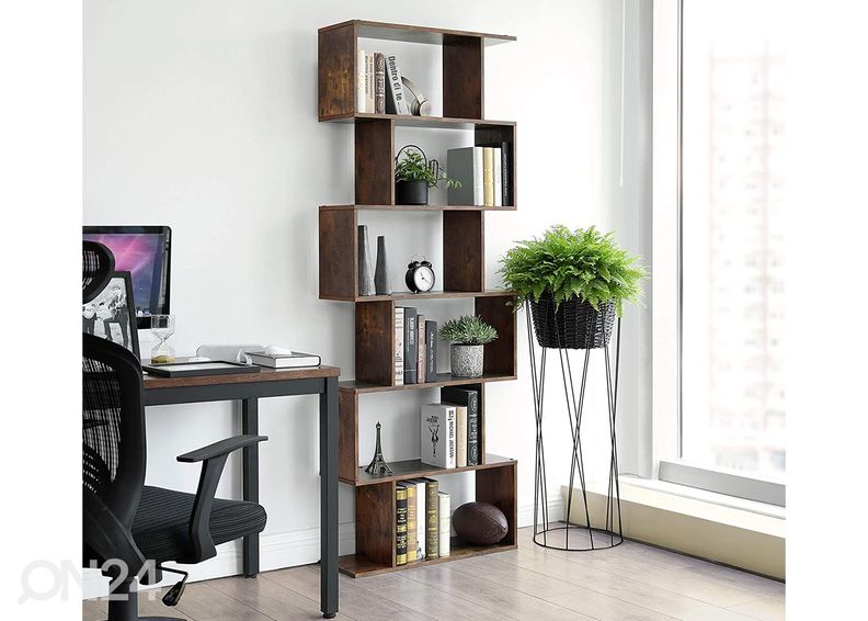 Raamaturiiul 190 cm, pruun/must suurendatud