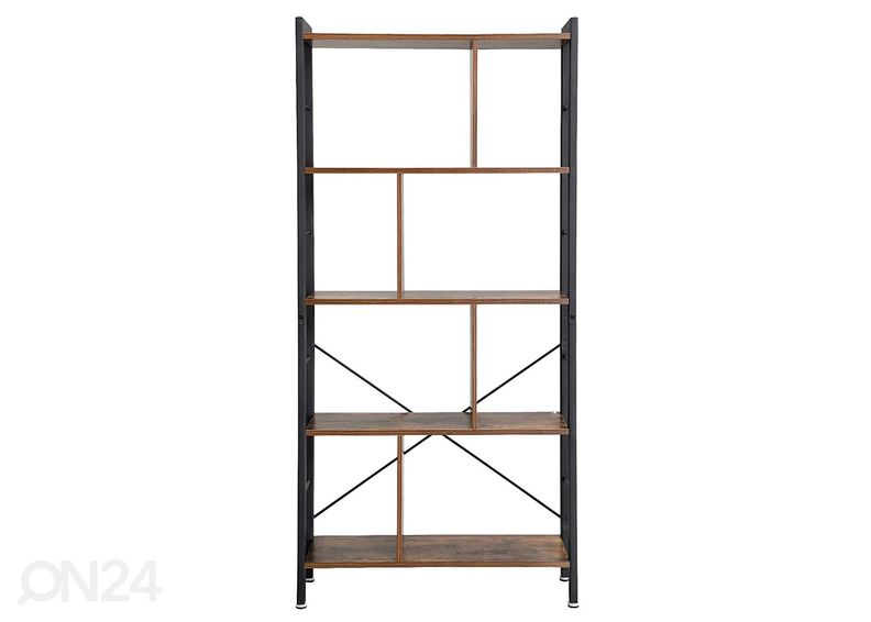 Raamaturiiul 74 cm, pruun/must suurendatud