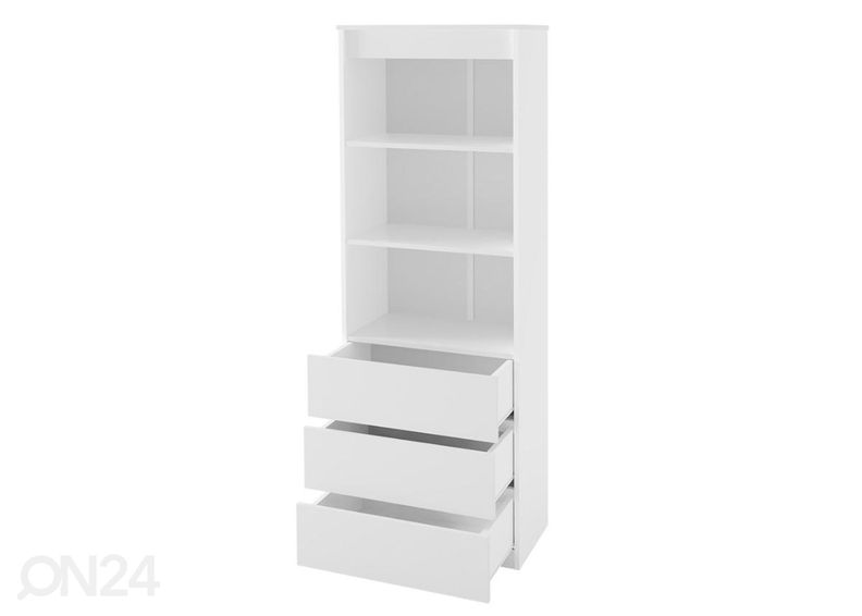 Raamaturiiul sahtlitega 60 cm suurendatud