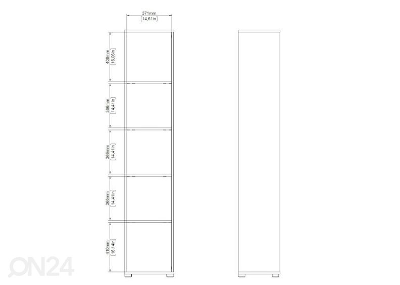 Raamaturiiul Sign 40,8 cm suurendatud
