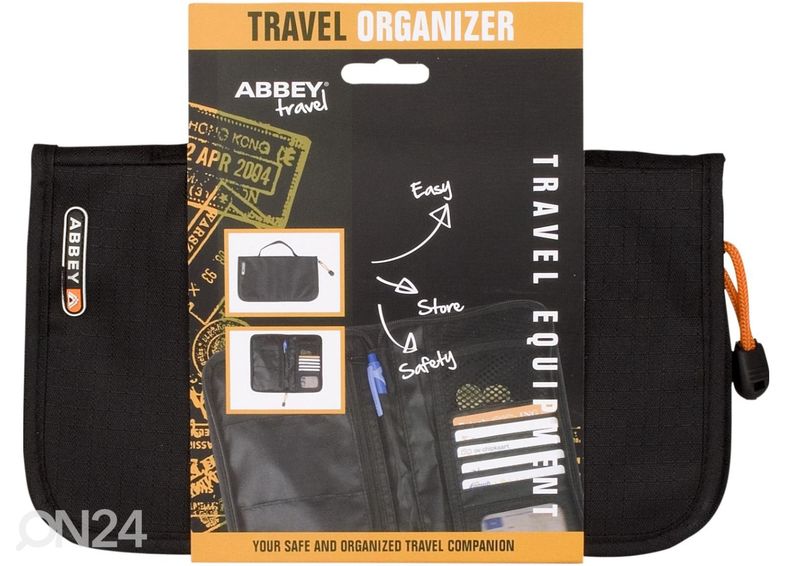 Rahakott / dokumendikott reisile Abbey suurendatud