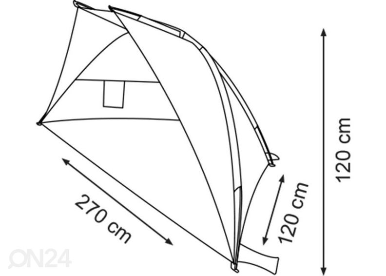 Rannatelk Bastion Waimea suurendatud