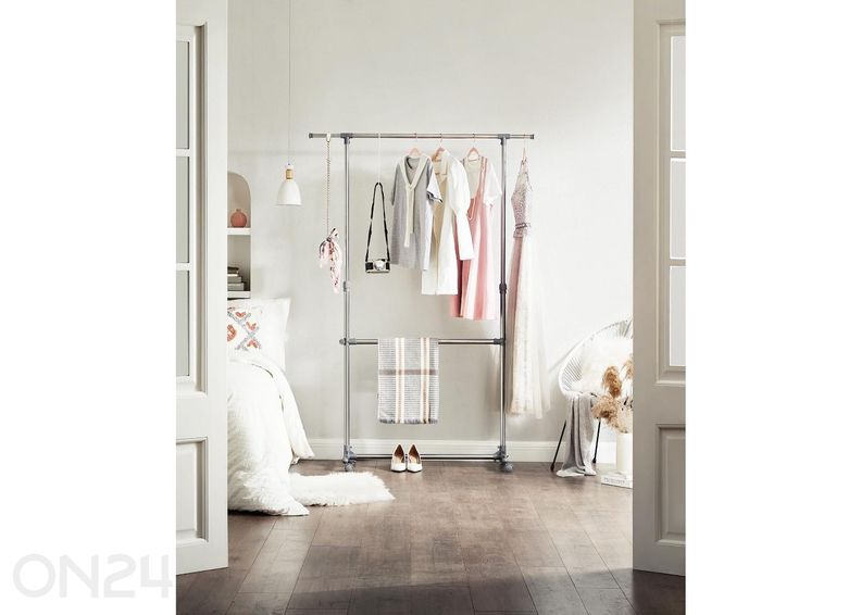 Ratastel riidestange, hõbedane suurendatud