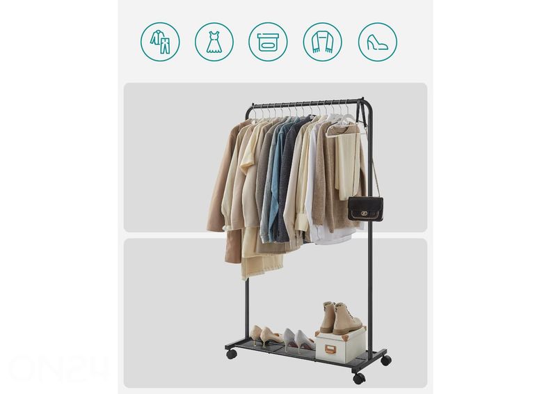 Ratastel riidestange, must suurendatud