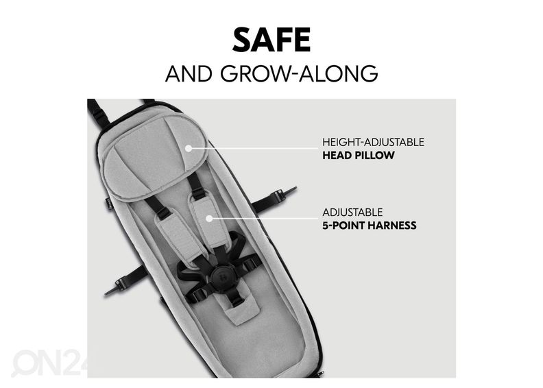 Rattakäru beebiiste Hauck Baby Lounger 2, hall suurendatud