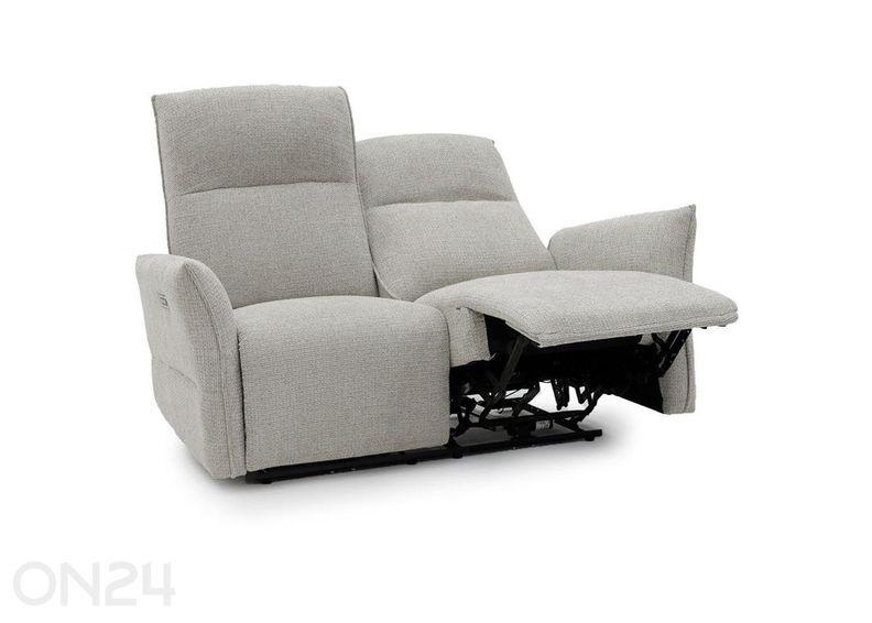 Recliner 2-kohaline diivan Eleganz 2, helehall suurendatud