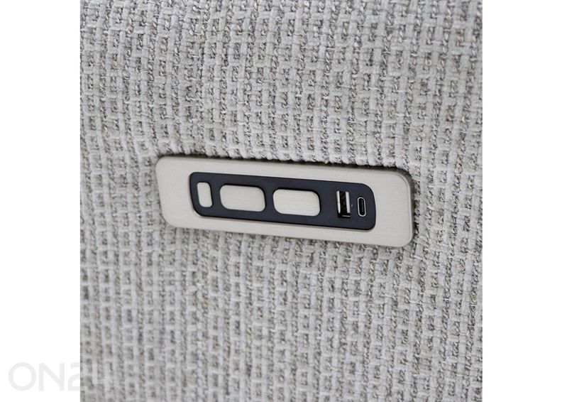 Recliner 2-kohaline diivan Eleganz 2, helehall suurendatud