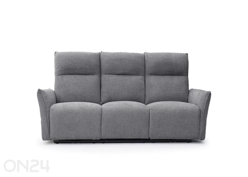 Recliner 3-kohaline diivan Eleganz 3, tumehall suurendatud