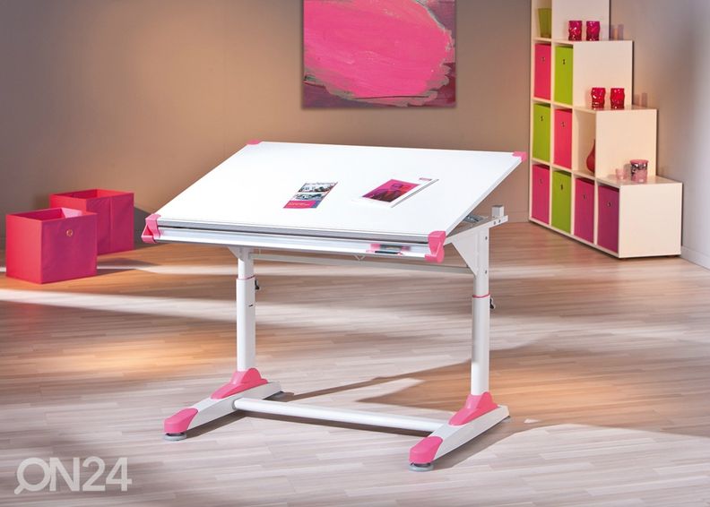 Reguleeritava kõrgusega kirjutuslaud 2Colorido suurendatud