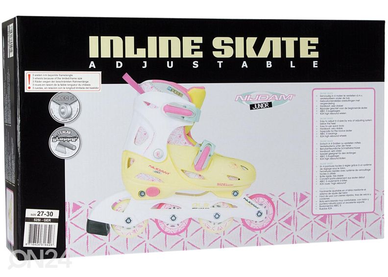 Reguleeritavad rulluisud tüdrukutele Hardboot Nijdam suurus 27-30 suurendatud