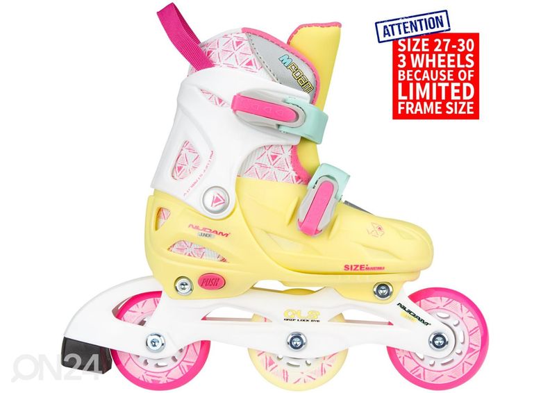 Reguleeritavad rulluisud tüdrukutele Hardboot Nijdam suurus 27-30 suurendatud