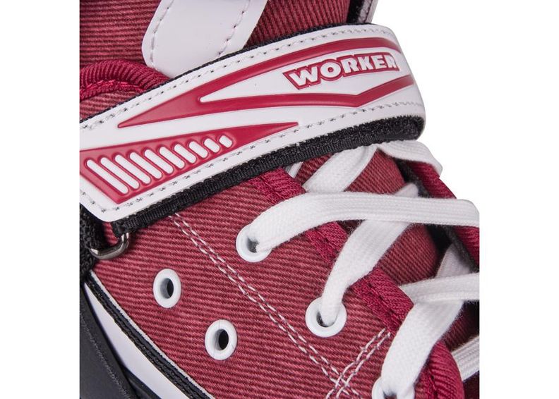 Reguleeritavad rulluisud/uisud lastele WORKER Gondo Red suurendatud